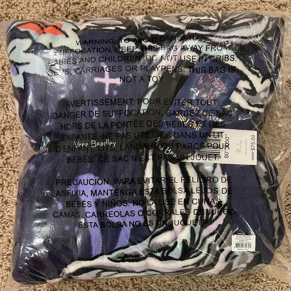 Vera Bradley Forbidden Forest Harry Potter Plush Throw Blanket